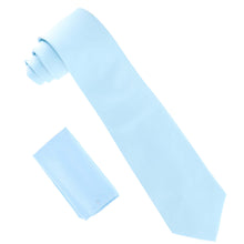 Load image into Gallery viewer, Vittorio Farina Solid Satin Necktie & Pocket Square