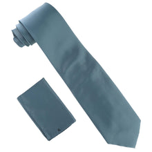 Load image into Gallery viewer, Vittorio Farina Solid Satin Necktie & Pocket Square
