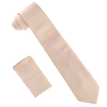 Load image into Gallery viewer, Vittorio Farina Solid Satin Necktie & Pocket Square