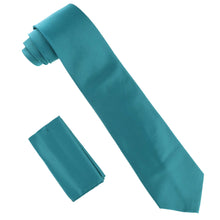 Load image into Gallery viewer, Vittorio Farina Solid Satin Necktie & Pocket Square