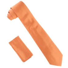 Load image into Gallery viewer, Vittorio Farina Solid Satin Necktie & Pocket Square