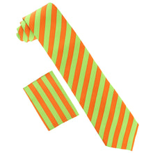 Load image into Gallery viewer, Vittorio Farina Striped Necktie & Pocket Square