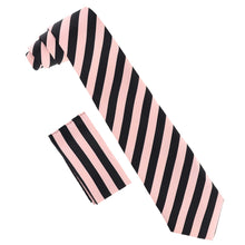 Load image into Gallery viewer, Vittorio Farina Striped Necktie & Pocket Square