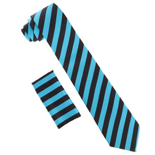 Load image into Gallery viewer, Vittorio Farina Striped Necktie & Pocket Square
