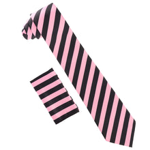 Load image into Gallery viewer, Vittorio Farina Striped Necktie & Pocket Square