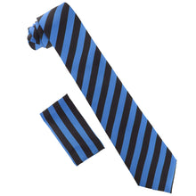 Load image into Gallery viewer, Vittorio Farina Striped Necktie & Pocket Square
