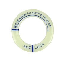 Load image into Gallery viewer, Night Luminous Car Ignition Start Stop Button Fluorescent Circle Luminous Ring Cover Start Stop Button Luminous Start Stop Button Ring Cover Trim Universal Ignition Key Ring Stickers Auto Motorcycle 3D Decals Decoration Fluorescent Circle Auto Interior