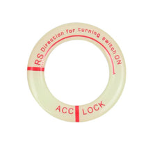 Load image into Gallery viewer, Night Luminous Car Ignition Start Stop Button Fluorescent Circle Luminous Ring Cover Start Stop Button Luminous Start Stop Button Ring Cover Trim Universal Ignition Key Ring Stickers Auto Motorcycle 3D Decals Decoration Fluorescent Circle Auto Interior