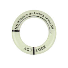 Load image into Gallery viewer, Night Luminous Car Ignition Start Stop Button Fluorescent Circle Luminous Ring Cover Start Stop Button Luminous Start Stop Button Ring Cover Trim Universal Ignition Key Ring Stickers Auto Motorcycle 3D Decals Decoration Fluorescent Circle Auto Interior