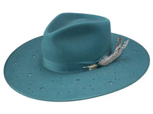 Load image into Gallery viewer, Stetson Night Sky S - Wide Brim Fedora Wool Felt Cowgirl Hat