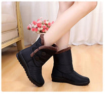 Load image into Gallery viewer, Non-Slip Snow Boots New Womens Warm Winter Boots Waterproof Shoes Winter Women Shoes Plus Velvet Cotton Boots Warm Lining Comfortable Non Slip Ankle Booties Outdoor Hiking Walking Platform Shoes