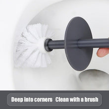 Load image into Gallery viewer, Nordic Ceramic Toilet Brush Bathroom Accessories Set With Non Slip Long Handle And Flexible Bristle Toilet Brush Stainless Steel Long Handle Toilet Bowl Brush For Bathroom Toilet-Ergonomic Elegant Durable