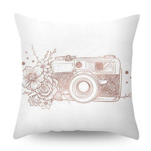 Load image into Gallery viewer, Nordic Style Pillow Covers Plant Letter Flower Geometric Sofa Cushion cover Headrest Pink Party Decorations Gift For Kids Geometric Decorative Throw Pillow Covers Square Cotton Cushion Covers Outdoor Sofa Home Pillow Covers