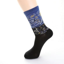 Load image into Gallery viewer, Novelty Happy Funny Women Graphic Short Socks Socks Combed Out Of Pure Cotton Art Abstract Oil Painting Socks French Style Crew Socks For Men And Women
