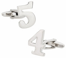 Load image into Gallery viewer, Number Cufflinks - Your Choice