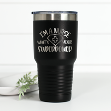 Load image into Gallery viewer, Nurse Superpower 30 oz Engraved Tumbler