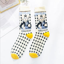 Load image into Gallery viewer, Occident Fashion Colorful Print Socks Women with Mushroom Spring Woman Socks Breathable Cotton Socks For Women