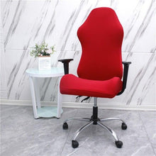 Load image into Gallery viewer, Office Computer Gaming Chair Covers Stretch Spandex Armchair Gamer Seat Cover Printed Household Racing Desk Rotating Slipcovers Soft Fit Universal Desk Rotating Chair Slipcovers, Removable Washable Anti-Dust Spandex Chair Protector Cover With Zipper