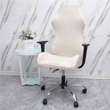 Load image into Gallery viewer, Office Computer Gaming Chair Covers Stretch Spandex Armchair Gamer Seat Cover Printed Household Racing Desk Rotating Slipcovers Soft Fit Universal Desk Rotating Chair Slipcovers, Removable Washable Anti-Dust Spandex Chair Protector Cover With Zipper