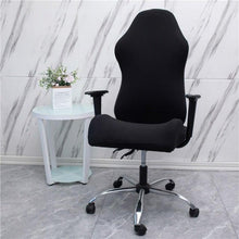 Load image into Gallery viewer, Office Computer Gaming Chair Covers Stretch Spandex Armchair Gamer Seat Cover Printed Household Racing Desk Rotating Slipcovers Soft Fit Universal Desk Rotating Chair Slipcovers, Removable Washable Anti-Dust Spandex Chair Protector Cover With Zipper