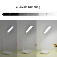 Load image into Gallery viewer, Office Desk LED Table Lamp USB Rechargeable Battery Bright Lamp Eye Care Mini Flex Room Desk Children's Lamp Bedroom Nightstand Decorative Table Lamp Cute Study Lamps for Bedroom Décor