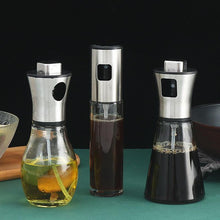 Load image into Gallery viewer, Oil Spray Pot Oil Sprayer For Cooking Spray Bottle Barbecue Multi-Function Air Fryer Glass Oil Spray Bottle Oil Bottle Dispenser Spray Bottle for BBQ Glass Spray Bottle for BBQ Salad Baking Grilling Roasting Frying