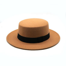 Load image into Gallery viewer, One Size Winter Autumn Cotton Women Men Fedoras Lady Retro Wide Brim Hat Belt Fedora Hat Top Lightweight Caps Everyday Wear Hats Summer Sun Hat