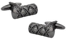 Load image into Gallery viewer, Ornate Gun Metal Cufflinks