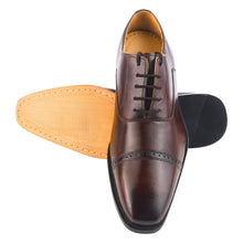 Load image into Gallery viewer, Oscar Mens Leather Lace up Oxford Designer Dress Shoes