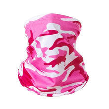 Load image into Gallery viewer, Outdoor Balaclava Bandana Uv Biker Cover Scarf Seamless Magic Headband Camouflage Neck Gaiter Face Cover Headwear Scarf Uniesx Men Women Bandanas Polyester Breathable Windproof Anti UV Neck Cover Camping Hiking Climbing Face Mask Headband