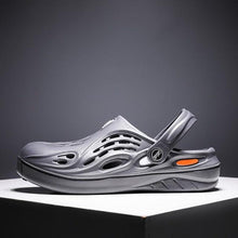 Load image into Gallery viewer, Outdoor Men Sandals Summer Hole Shoes Rubber Clogs Men Garden Shoes Black Beach Sandals Slippers Breathable Lightweight Sandals Unisex Beach Quick Drying Sandals Couple Outdoor Slippers