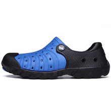 Load image into Gallery viewer, Outdoor Men Sandals Summer Hole Shoes Rubber Clogs Men Garden Shoes Black Beach Sandals Slippers Breathable Lightweight Sandals Unisex Beach Quick Drying Sandals Couple Outdoor Slippers