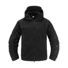 Load image into Gallery viewer, Outdoor Tactical Fleece Jacket Lightweight Uniform Soft Casual Hooded Jacket Thermal Fleece Coat Jacket With Hood Outdoor Sport Hiking Camping Clothing Training Jackets Men Thermal Warm Autumn Clothing
