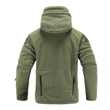 Load image into Gallery viewer, Outdoor Tactical Fleece Jacket Lightweight Uniform Soft Casual Hooded Jacket Thermal Fleece Coat Jacket With Hood Outdoor Sport Hiking Camping Clothing Training Jackets Men Thermal Warm Autumn Clothing