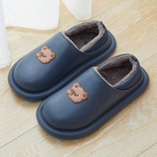 Load image into Gallery viewer, Outdoor Winter Waterproof Women Non-Slip Slippers Warm Female Plush House Slippers Indoor Flip Flops Waterproof Fuzzy Clogs Slippers Cozy Slip-On Memory Foam Fur House Slippers