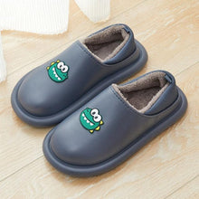 Load image into Gallery viewer, Outdoor Winter Waterproof Women Non-Slip Slippers Warm Female Plush House Slippers Indoor Flip Flops Waterproof Fuzzy Clogs Slippers Cozy Slip-On Memory Foam Fur House Slippers