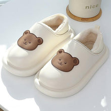 Load image into Gallery viewer, Outdoor Winter Waterproof Women Non-Slip Slippers Warm Female Plush House Slippers Indoor Flip Flops Waterproof Fuzzy Clogs Slippers Cozy Slip-On Memory Foam Fur House Slippers