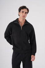 Load image into Gallery viewer, Unisex Oversize Half-Zip Sweatshirt & Baggy Sweatpants Set