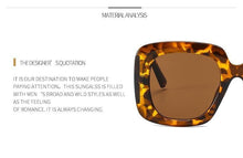 Load image into Gallery viewer, Oversized Leopard Unique & Attractive Designer Sunglasses For Women & Men Luxury Shades In Brown Square Size Sun Glasses Luxury Square Gradient Sun Glasses Shades