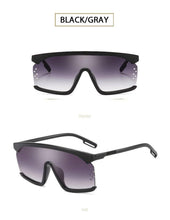 Load image into Gallery viewer, Oversized Shield Sunglasses for Women Men Square Rimless Fashion Shades Sunglasses For Women & Men Elegant Shades For Women Popular Oversized Festival Trendy Sunglasses For Men & Women