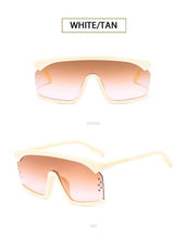 Load image into Gallery viewer, Oversized Shield Sunglasses for Women Men Square Rimless Fashion Shades Sunglasses For Women & Men Elegant Shades For Women Popular Oversized Festival Trendy Sunglasses For Men & Women