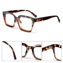 Load image into Gallery viewer, Oversized Square Reading Glasses For Men Women Portable Large Frame High Definition Computer Gaming Eyeglasses Eye Protection Eyewear Diopter 0~+ 3.00