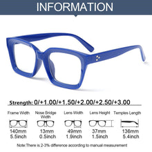 Load image into Gallery viewer, Oversized Square Reading Glasses For Men Women Portable Large Frame High Definition Computer Gaming Eyeglasses Eye Protection Eyewear Diopter 0~+ 3.00