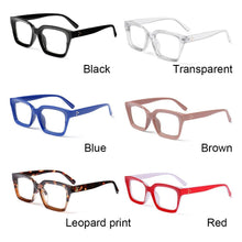 Load image into Gallery viewer, Oversized Square Reading Glasses For Men Women Portable Large Frame High Definition Computer Gaming Eyeglasses Eye Protection Eyewear Diopter 0~+ 3.00