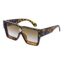 Load image into Gallery viewer, Oversized Square Rimless Shades UV400 Shape Sunglasses For Women New Fashionable New Big Frame Sun Glasses for Female New Latest Attractive Large Flat Top Eyewear For Unisex