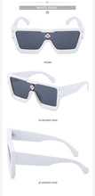 Load image into Gallery viewer, Oversized Square Rimless Shades UV400 Shape Sunglasses For Women New Fashionable New Big Frame Sun Glasses for Female New Latest Attractive Large Flat Top Eyewear For Unisex