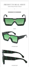 Load image into Gallery viewer, Oversized Square Rimless Shades UV400 Shape Sunglasses For Women New Fashionable New Big Frame Sun Glasses for Female New Latest Attractive Large Flat Top Eyewear For Unisex