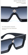 Load image into Gallery viewer, Oversized Square Rimless Shades UV400 Shape Sunglasses For Women New Fashionable New Big Frame Sun Glasses for Female New Latest Attractive Large Flat Top Eyewear For Unisex