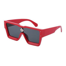Load image into Gallery viewer, Oversized Square Shape Sunglasses For Women & Men New Luxury Design Sun Glasses For Female New Fashionable Large Frame Silver Mirror Eyewear