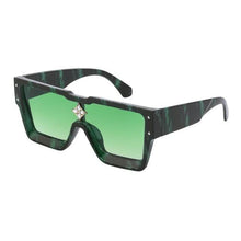 Load image into Gallery viewer, Oversized Square Shape Sunglasses For Women & Men New Luxury Design Sun Glasses For Female New Fashionable Large Frame Silver Mirror Eyewear